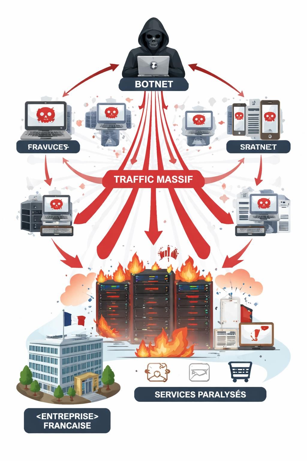 découvrez comment les attaques ddos massives mettent à l'arrêt les entreprises françaises, leurs impacts et les stratégies pour s'en protéger efficacement.