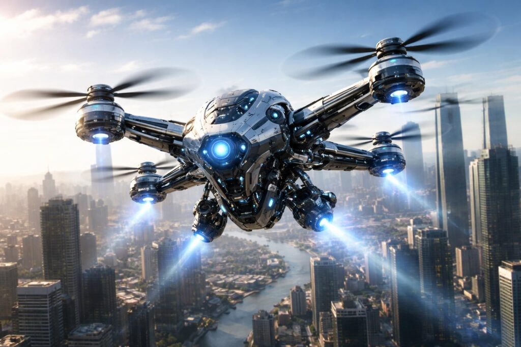 découvrez comment les robots volants révolutionnent la surveillance et la logistique aérienne en offrant efficacité, rapidité et innovation technologique.